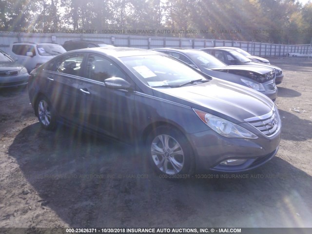 5NPEC4AC0BH132100 - 2011 HYUNDAI SONATA SE/LIMITED GRAY photo 1