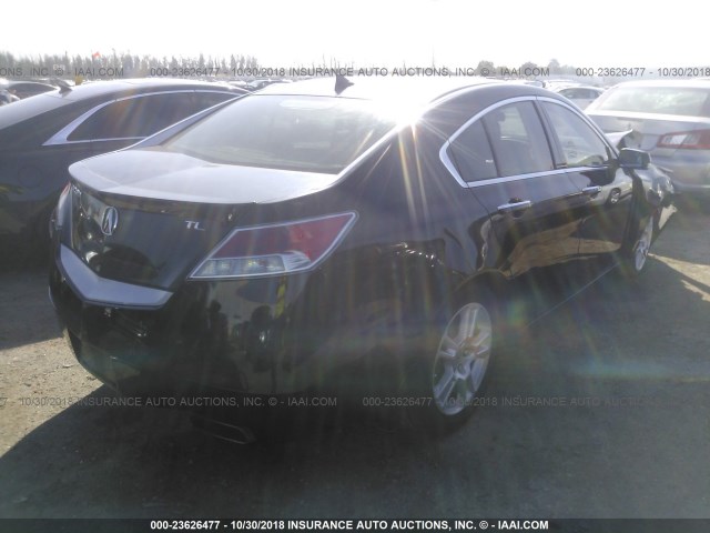 19UUA86539A026648 - 2009 ACURA TL BLACK photo 4