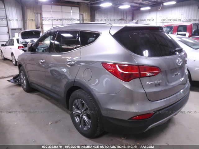 5XYZUDLBXFG249487 - 2015 HYUNDAI SANTA FE SPORT  GRAY photo 3