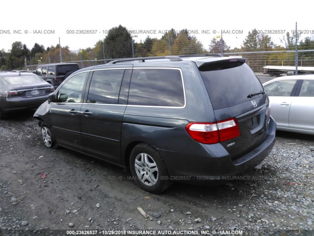 5FNRL38755B135369 - 2005 HONDA ODYSSEY EXL GRAY photo 3