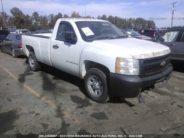 1GCEC14X89Z102830 - 2009 CHEVROLET SILVERADO C1500 WHITE photo 1