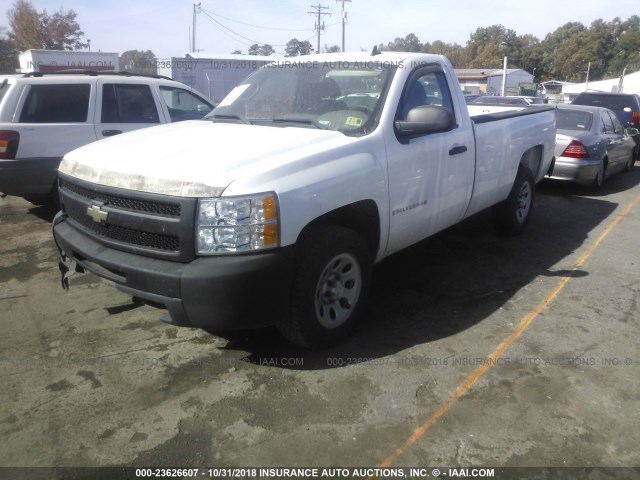 1GCEC14X89Z102830 - 2009 CHEVROLET SILVERADO C1500 WHITE photo 2