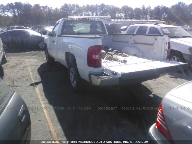 1GCEC14X89Z102830 - 2009 CHEVROLET SILVERADO C1500 WHITE photo 3