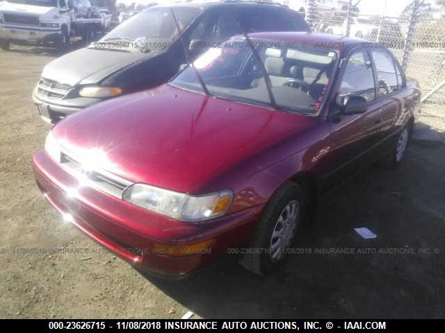 1NXAE09B1SZ233791 - 1995 TOYOTA COROLLA LE/DX RED photo 2