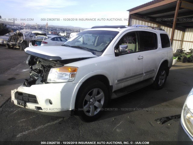 5N1BA0NC0AN620503 - 2010 NISSAN ARMADA SE/TITANIUM/PLATINUM WHITE photo 2