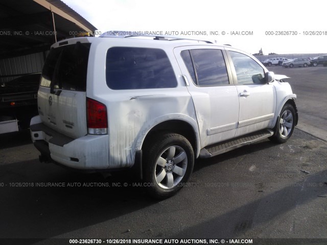 5N1BA0NC0AN620503 - 2010 NISSAN ARMADA SE/TITANIUM/PLATINUM WHITE photo 4