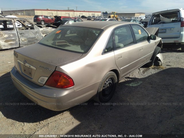 4T1BF28B02U249463 - 2002 TOYOTA AVALON XL/XLS GOLD photo 4