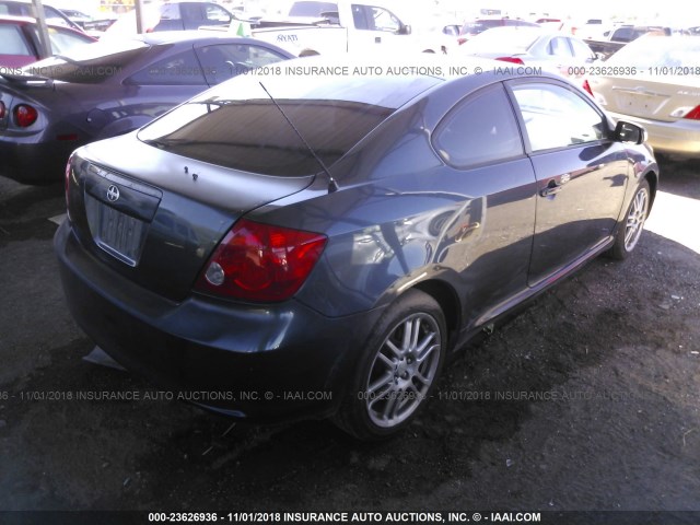 JTKDE167960070255 - 2006 TOYOTA SCION TC 灰色 照片 4