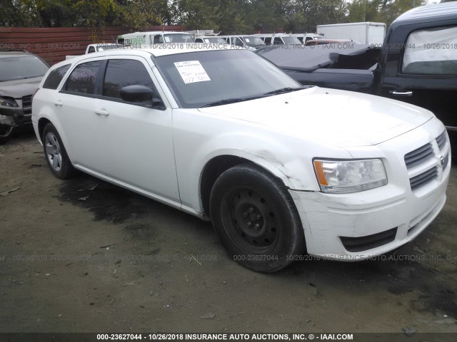 2D4FV47T98H108288 - 2008 DODGE MAGNUM WHITE photo 1