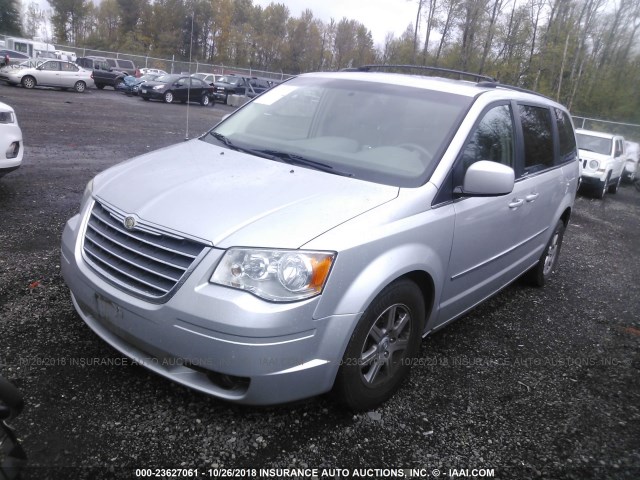 2A4RR5D16AR309860 - 2010 CHRYSLER TOWN & COUNTRY TOURING SILVER photo 2