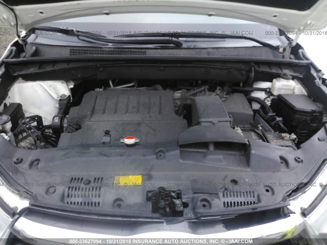 5TDBKRFH4FS201197 - 2015 TOYOTA HIGHLANDER LE/LE PLUS WHITE photo 10