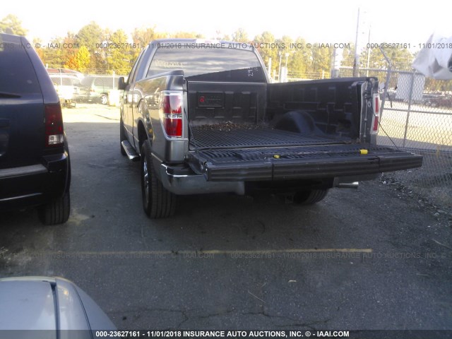 1FTEX1CM0CFA54101 - 2012 FORD F150 SUPER CAB GRAY photo 3