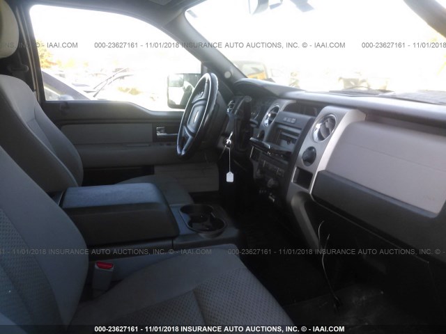 1FTEX1CM0CFA54101 - 2012 FORD F150 SUPER CAB GRAY photo 5