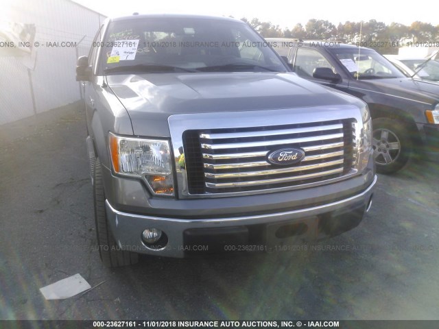 1FTEX1CM0CFA54101 - 2012 FORD F150 SUPER CAB GRAY photo 6