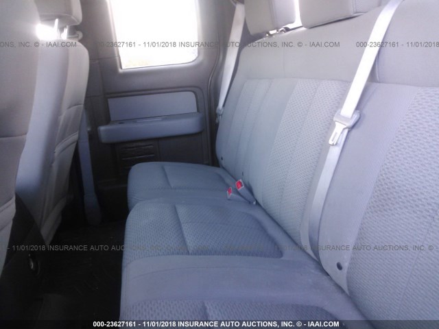 1FTEX1CM0CFA54101 - 2012 FORD F150 SUPER CAB GRAY photo 8