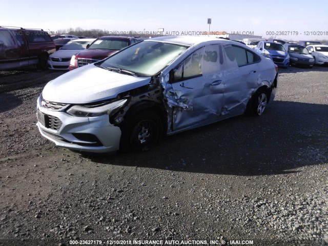 1G1BC5SM0J7129578 - 2018 CHEVROLET CRUZE LS Light Blue photo 2