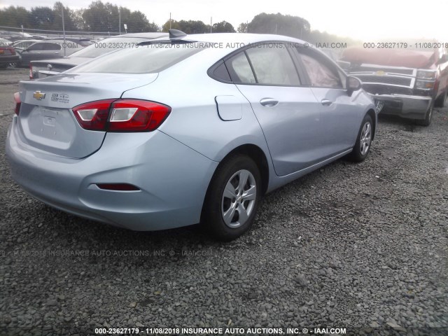 1G1BC5SM0J7129578 - 2018 CHEVROLET CRUZE LS Light Blue photo 4