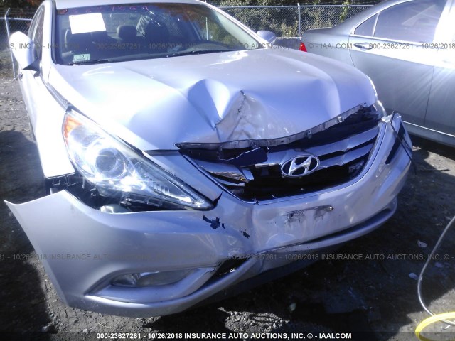 5NPEC4AB7BH279439 - 2011 HYUNDAI SONATA SE/LIMITED SILVER photo 6