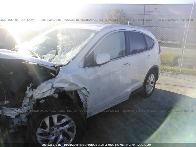 5J6RM3H73GL023385 - 2016 HONDA CR-V EXL WHITE photo 2