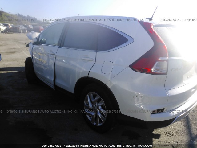 5J6RM3H73GL023385 - 2016 HONDA CR-V EXL WHITE photo 3