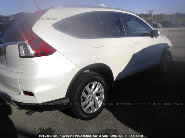 5J6RM3H73GL023385 - 2016 HONDA CR-V EXL WHITE photo 4