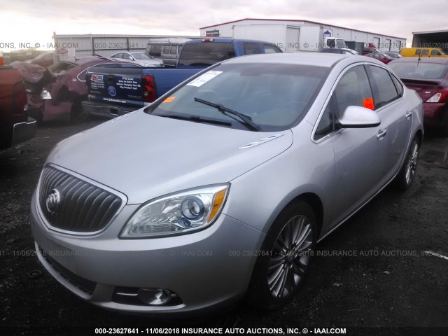 1G4PS5SK3C4159527 - 2012 BUICK VERANO SILVER photo 2