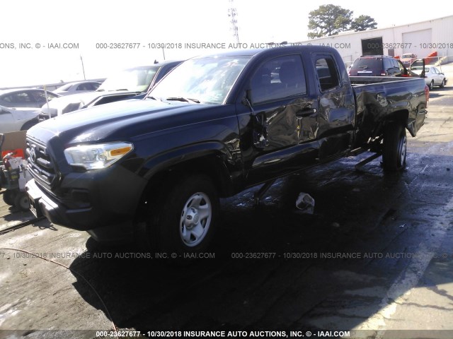 5TFRX5GN3HX081001 - 2017 TOYOTA TACOMA ACCESS CAB/SR/SR5 BLACK photo 2