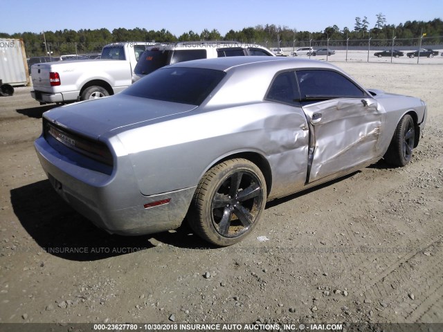 2C3CDYAG1EH251306 - 2014 DODGE CHALLENGER SXT GRAY photo 4