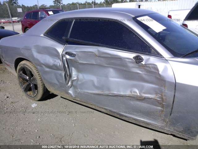 2C3CDYAG1EH251306 - 2014 DODGE CHALLENGER SXT GRAY photo 6