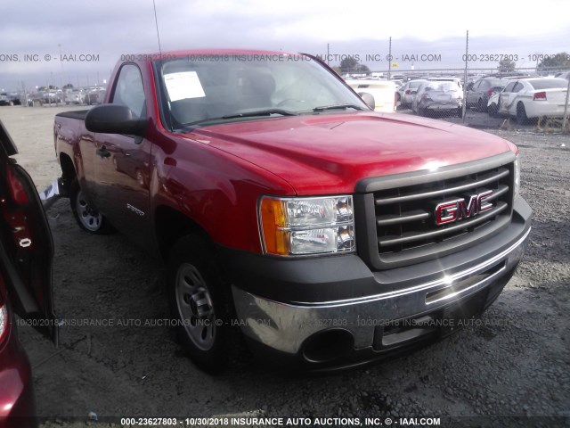 1GTN1TEX9DZ161216 - 2013 GMC SIERRA C1500 RED photo 1