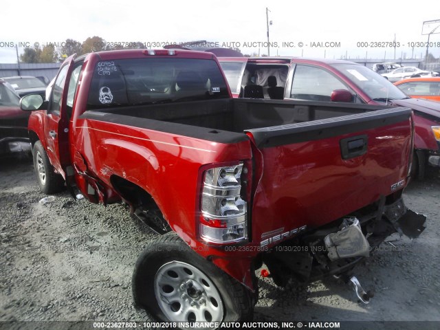 1GTN1TEX9DZ161216 - 2013 GMC SIERRA C1500 RED photo 3