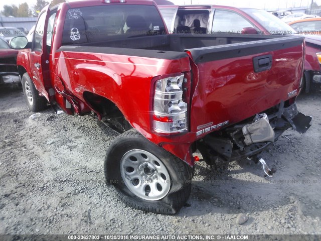 1GTN1TEX9DZ161216 - 2013 GMC SIERRA C1500 RED photo 6