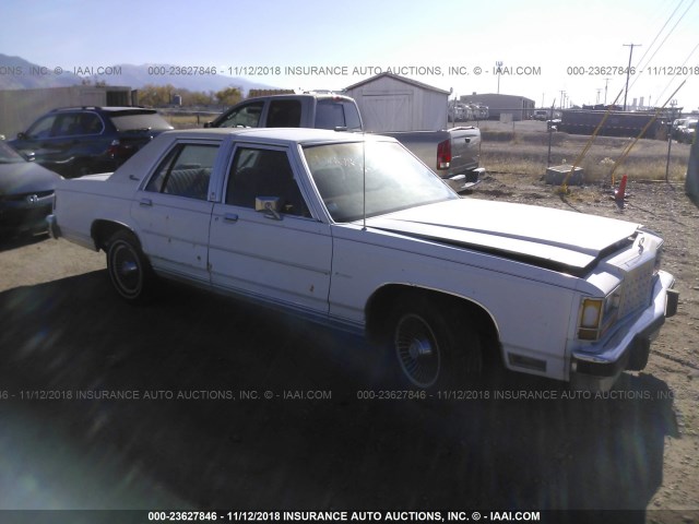 2FABP74F4HX106174 - 1987 FORD CROWN VICTORIA LX WHITE photo 1