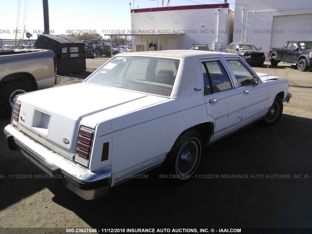 2FABP74F4HX106174 - 1987 FORD CROWN VICTORIA LX WHITE photo 4