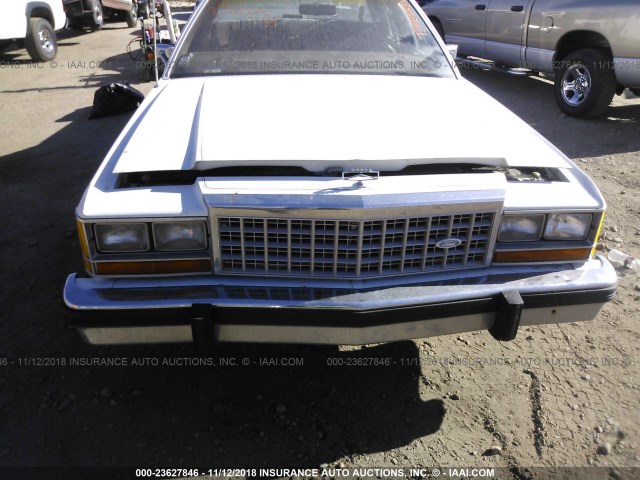 2FABP74F4HX106174 - 1987 FORD CROWN VICTORIA LX WHITE photo 6