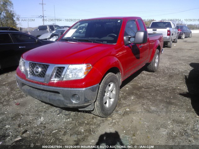 1N6AD0CU7AC439331 - 2010 NISSAN FRONTIER KING CAB SE/LE/NISMO RED photo 2