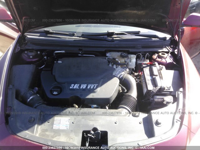 1G1ZK57759F236017 - 2009 CHEVROLET MALIBU LTZ 红色 照片 10