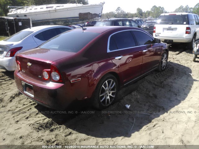 1G1ZK57759F236017 - 2009 CHEVROLET MALIBU LTZ 红色 照片 4