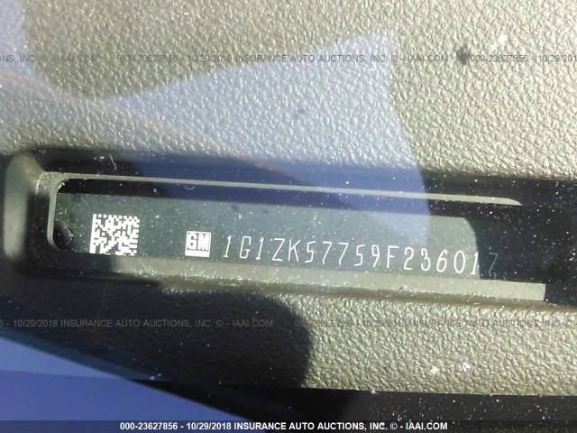 1G1ZK57759F236017 - 2009 CHEVROLET MALIBU LTZ 红色 照片 9