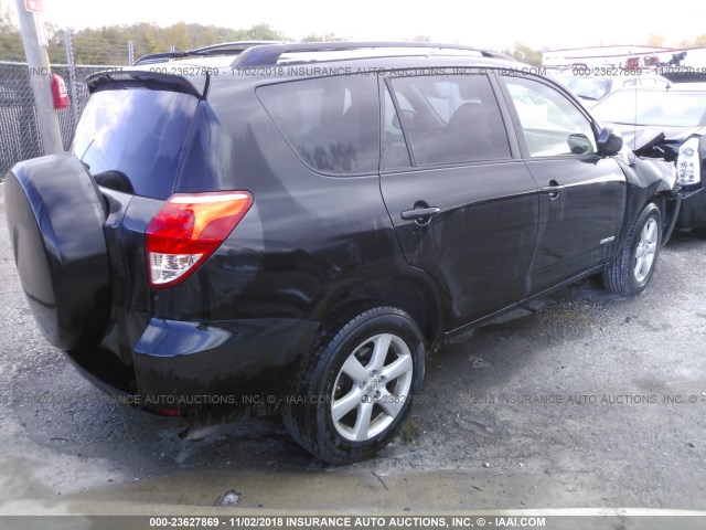 JTMZD34V565029606 - 2006 TOYOTA RAV4 LIMITED BLACK photo 4