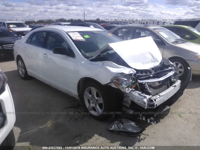 1G1ZA5E11BF339734 - 2011 CHEVROLET MALIBU LS WHITE photo 1