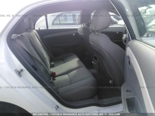 1G1ZA5E11BF339734 - 2011 CHEVROLET MALIBU LS WHITE photo 8