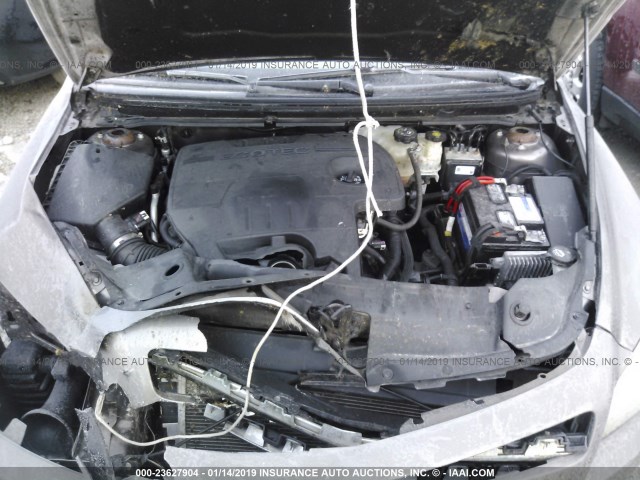 1G1ZC5E15BF138008 - 2011 CHEVROLET MALIBU 1LT GRAY photo 10