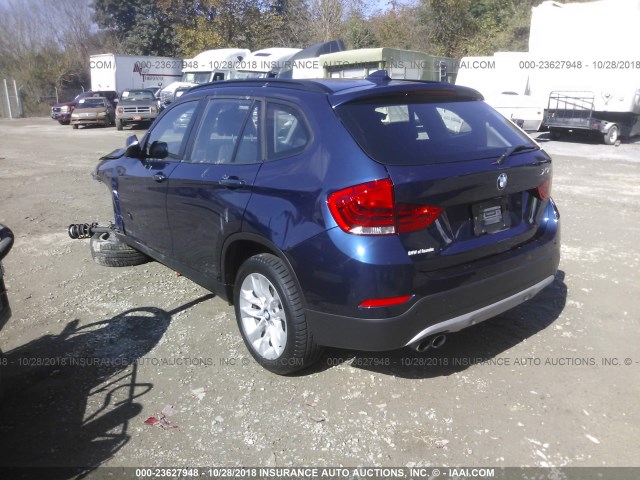 WBAVL1C59FVY39695 - 2015 BMW X1 XDRIVE28I BLUE photo 3