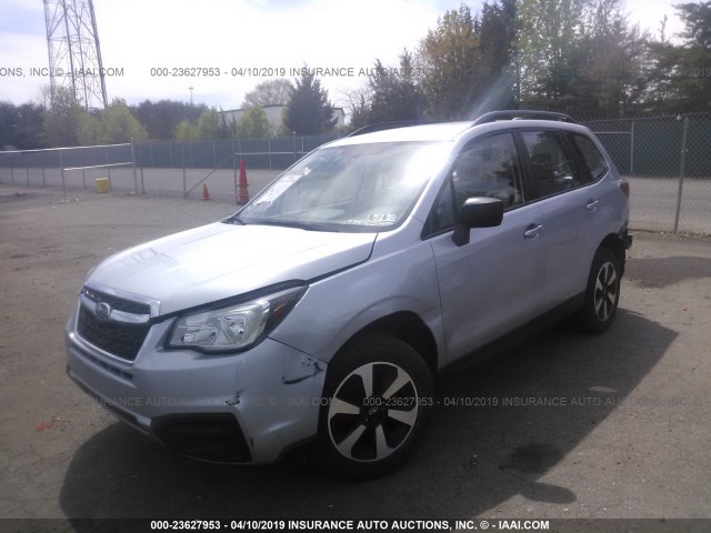 JF2SJABCXHH464964 - 2017 SUBARU FORESTER 2.5I SILVER photo 2