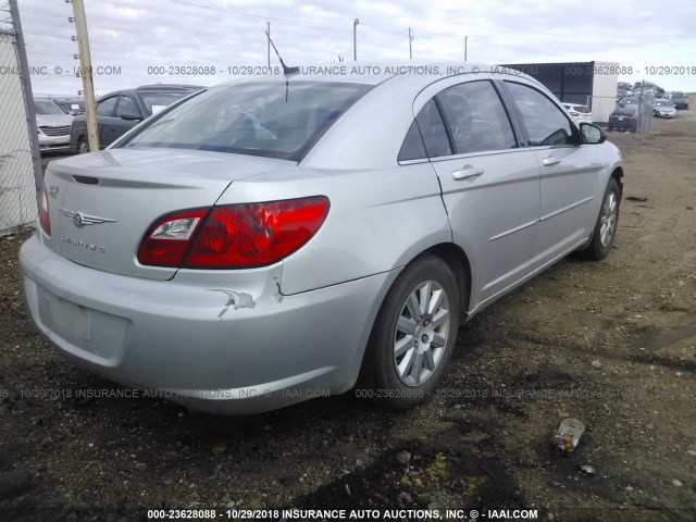 1C3CC4FB9AN192662 - 2010 CHRYSLER SEBRING TOURING SILVER photo 4