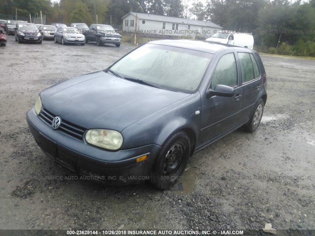 9BWFL61J444012765 - 2004 VOLKSWAGEN GOLF GL BLUE photo 2