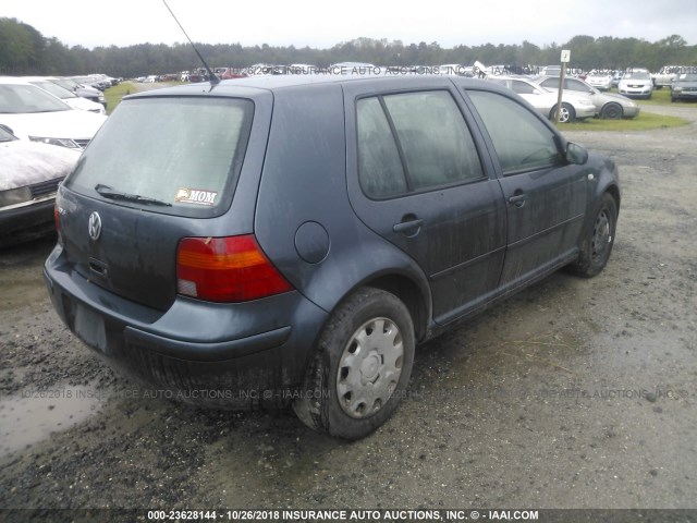 9BWFL61J444012765 - 2004 VOLKSWAGEN GOLF GL BLUE photo 4