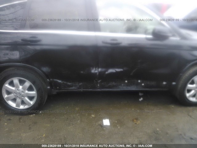 JHLRE38797C082382 - 2007 HONDA CR-V EXL BLACK photo 6