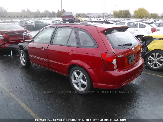 JM1BJ245721513573 - 2002 MAZDA PROTEGE PR5 RED photo 3